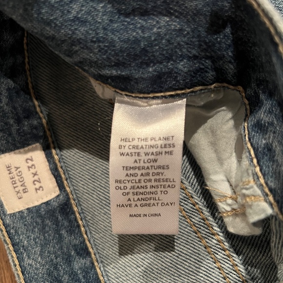 PacSun Extreme Baggy Cargo Jeans - Light Wash Denim (32x32) - Picture 6 of 6